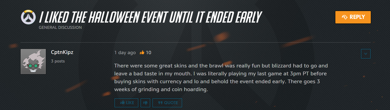 Illustration for article titled Overwatch Halloween Event Ends Early, Leaving Some Players Hanging